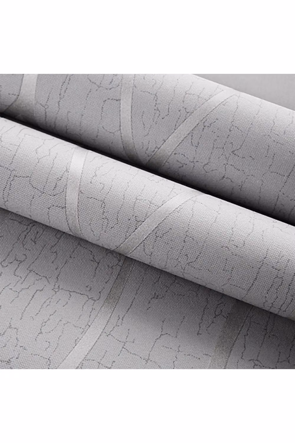 Living and Home Ewin 3D Embossed Abstract Non-Woven Fabric Wallpaper Roll in Grey, W/H: 53 cm x 9.5 m – 2