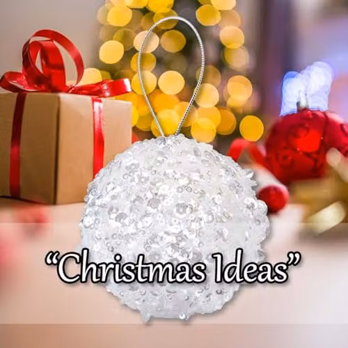 VFM e-Store Silver Round Christmas Hanging Bauble Decoration – 4