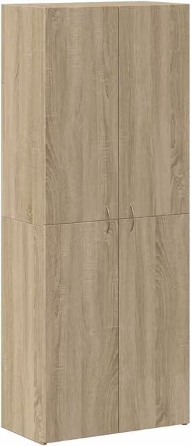 Berkfield Home Sonoma Oak File Cabinet in Beige, W/D/H: 60 x 32 x 153 cm