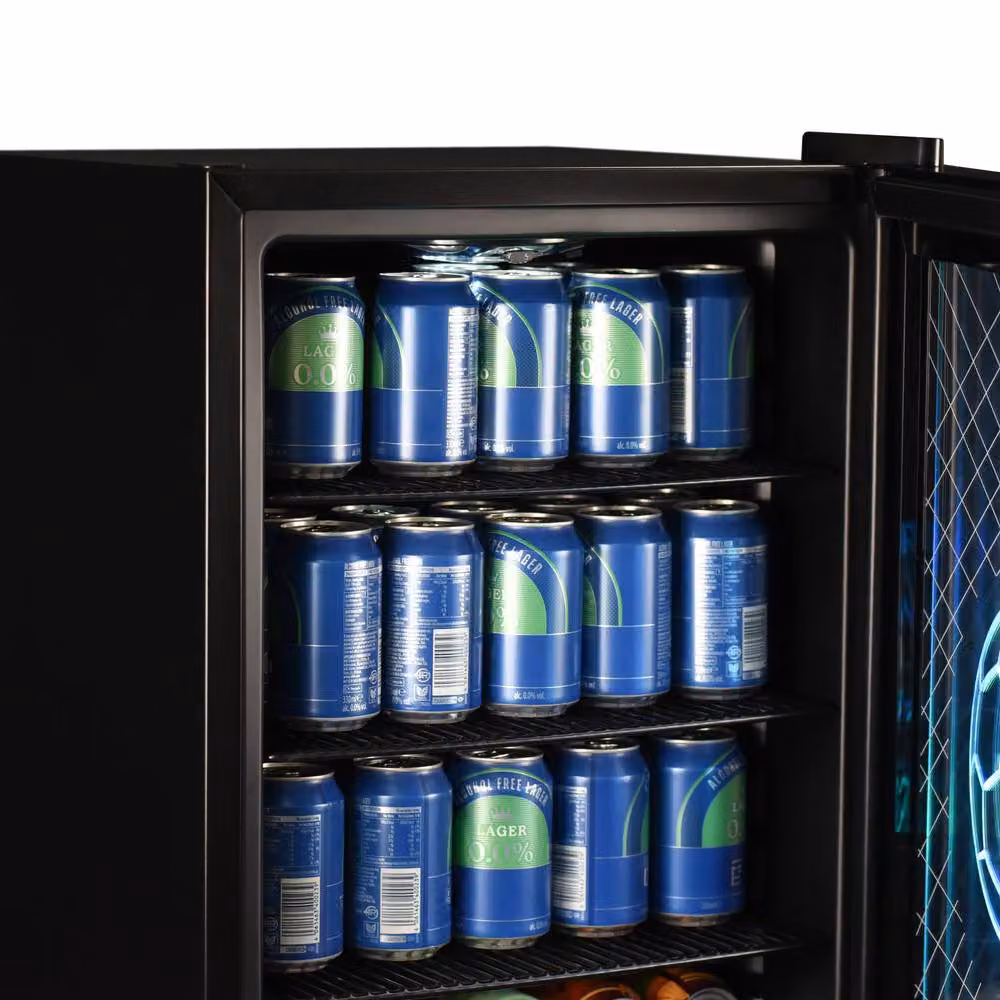 Willow 98L Undercounter Beverage Cooler Football Edition in Black – 4
