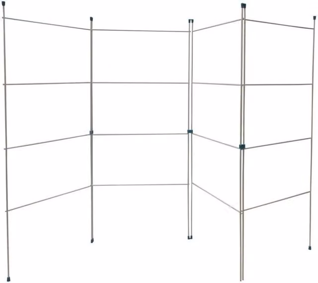 VOGREX Foldable Metal Clothes Drying Airer Rack in White for Indoor and Outdoor Use