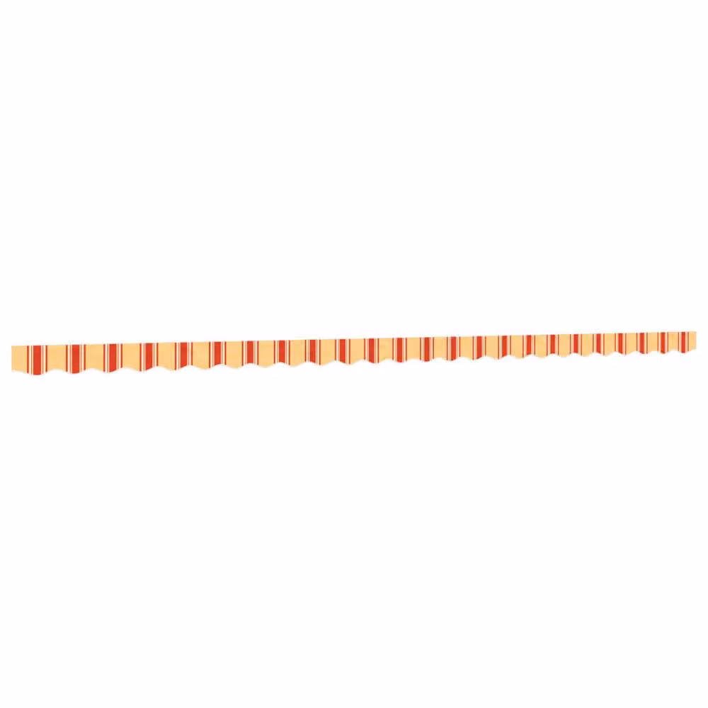 Berkfield Home Replacement Awning Valance Fabric in Yellow and Orange Stripe, 6 m