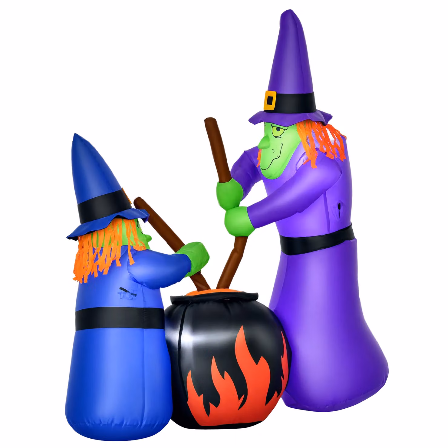 HOMCOM Inflatable Halloween Witches Decoration in Multicolour – 2