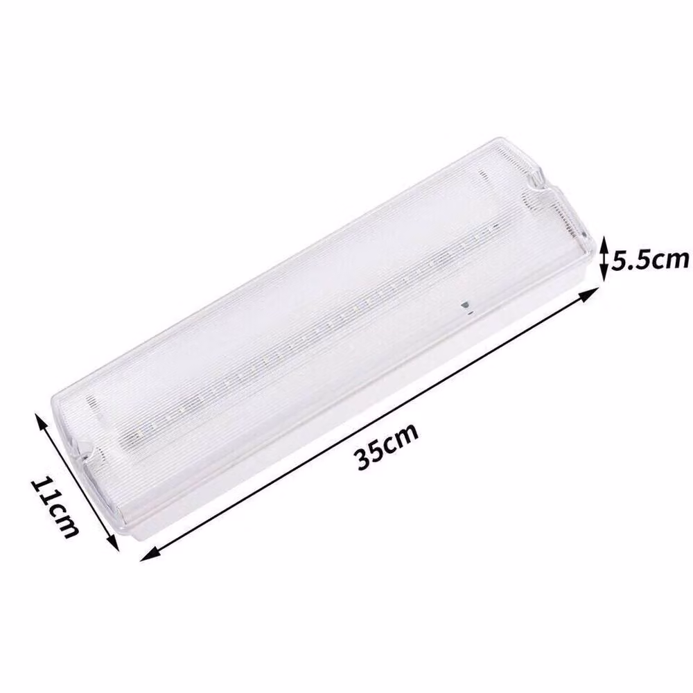 SPETLEK LED Emergency Light Bulkhead Exit Sign, White and Multicolour, IP65 Rated – 2