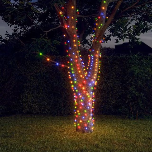 Berkfield Home Solar LED Fairy Lights, 5 x 200 Multicolour RGB Lights for Indoor and Outdoor Use