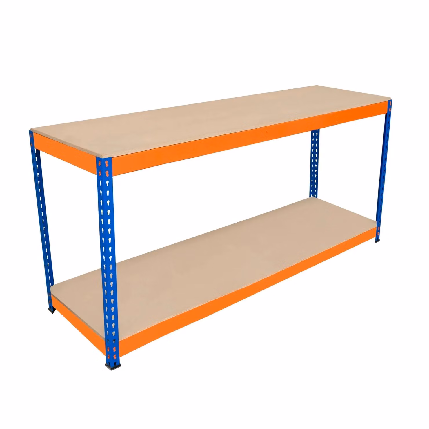 Monstershop S-Rax 2 Tier Workbench in Orange, W/D/H: 180 x 60 x 90 cm – 3