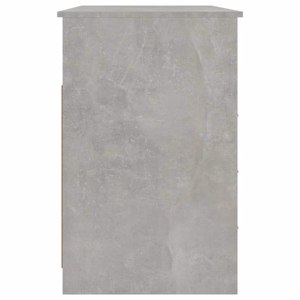 Berkfield Home Elegant Writing Desk with Drawers in Concrete Grey, W/D/H: 102 x 50 x 76 cm – 3