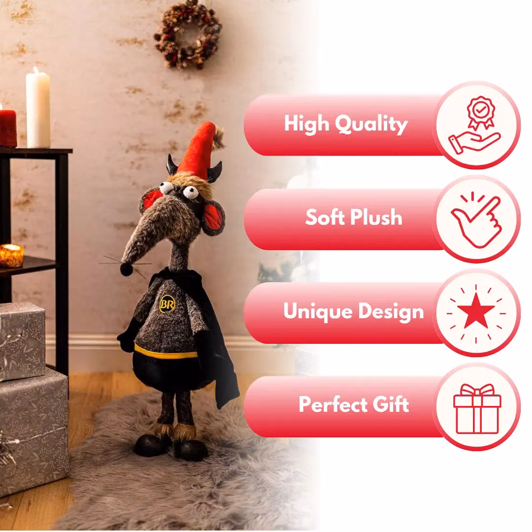 Marco Paul Multicolour Christmas Bat Rat, Height: 108 cm – 6