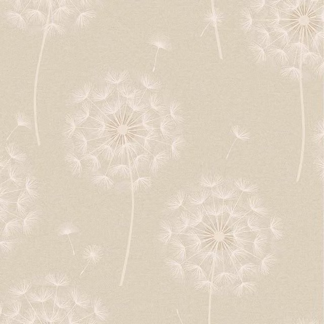 Holden Decor Botanical Floral Embossed Vinyl Wallpaper in Beige and Yellow