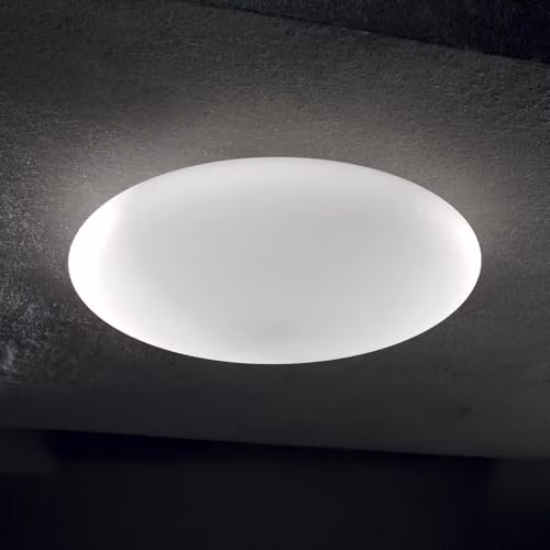 Netlighting Smarties Suspended Modern Pendant Light in White and Chrome with Glass, Height Adjustable, E27, W/D/H: 60 x 60 x 60 cm – 2
