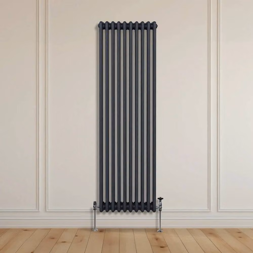 Monstershop Traditional 3 Column Steel Radiator in Anthracite Grey, H 180.0 cm x W 47.2 cm x D 10.0 cm – 7