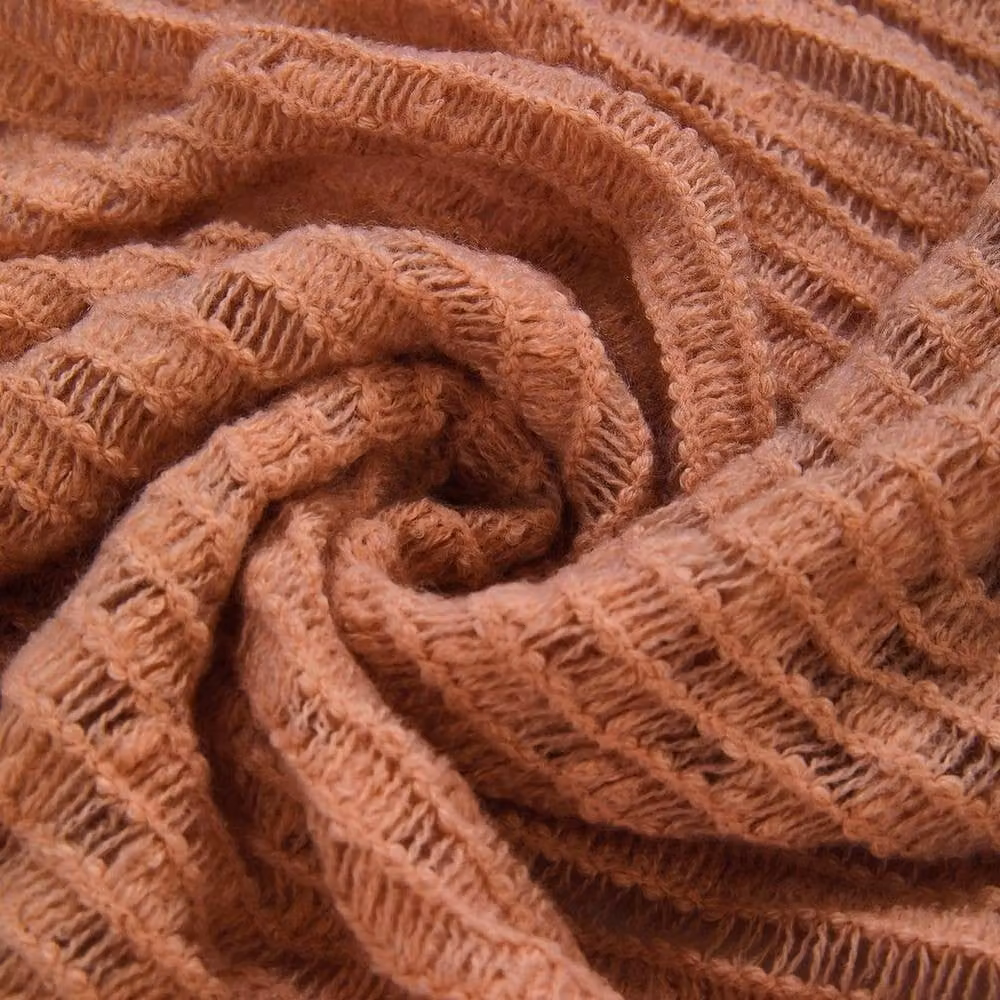 Pawnora Copper Knitted Throw Blanket, W: 150 cm, L: 200 cm – 3