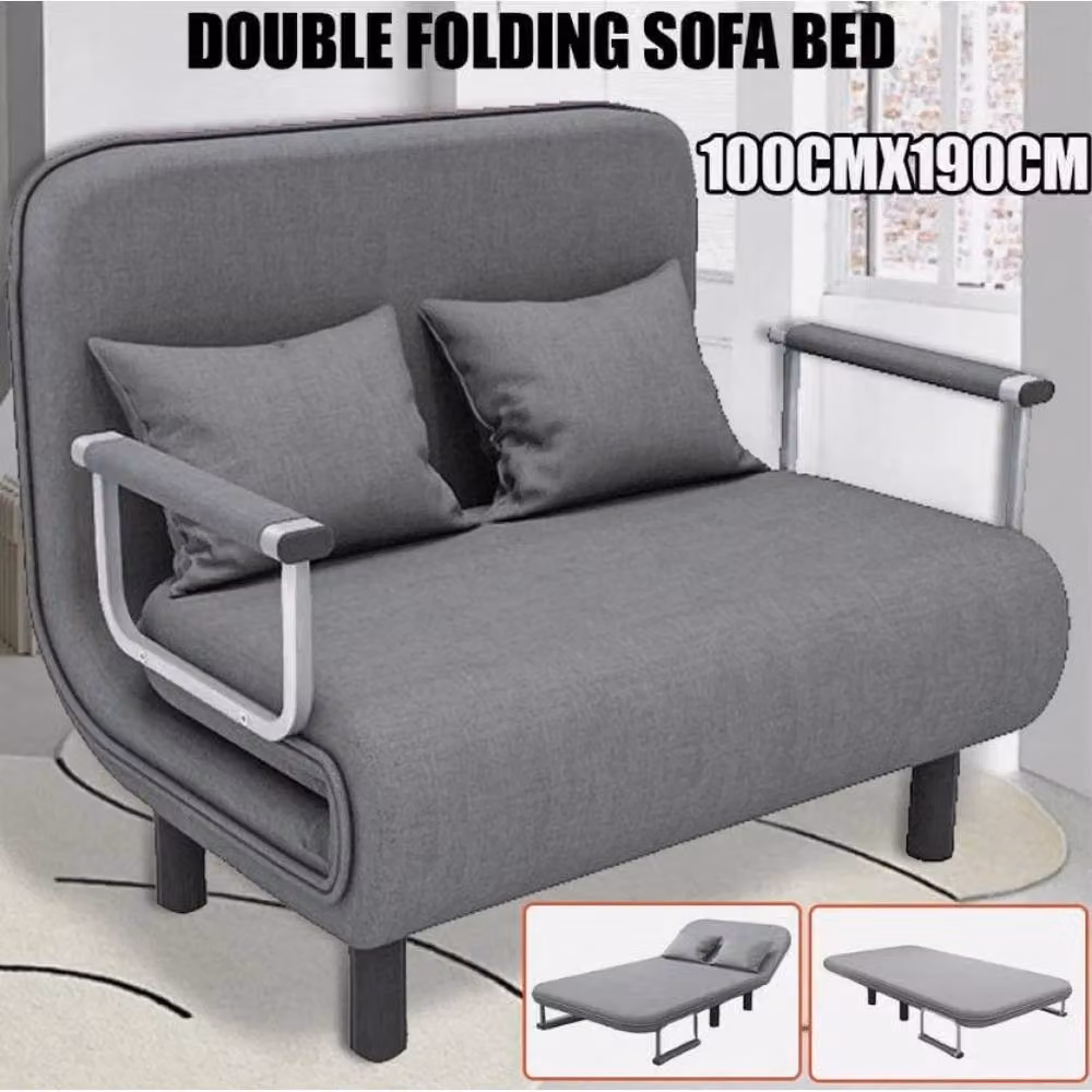 FORGEVIO 3-in-1 Convertible Sofa Bed Lounge Sleeper Chair in Grey – 3