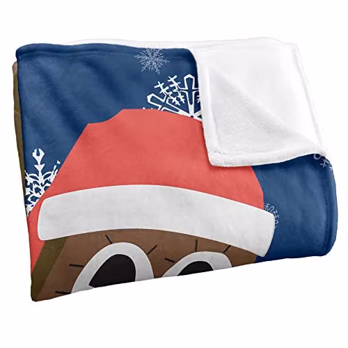 LOGOVISION South Park Mr Hanky Christmas Super Soft White Fleece Throw Blanket W/D/H: 152 x 127 x 1 cm – 2