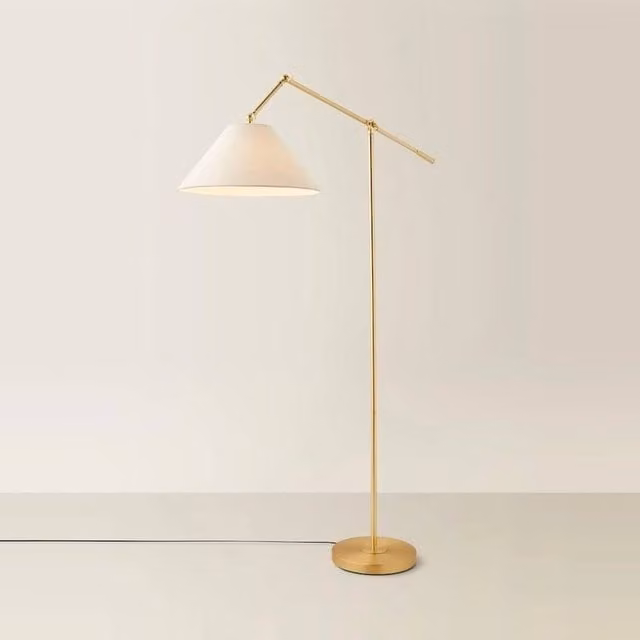 SPETLEK Adjustable Modern Gold Floor Lamp with LED Bulb – 1