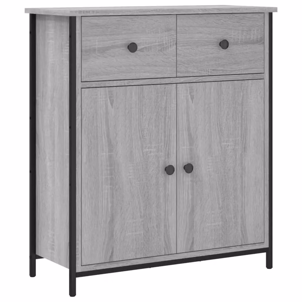 Berkfield Home Grey Sonoma Sideboard in Engineered Wood, W/D/H: 70 x 30 x 80 cm – 2