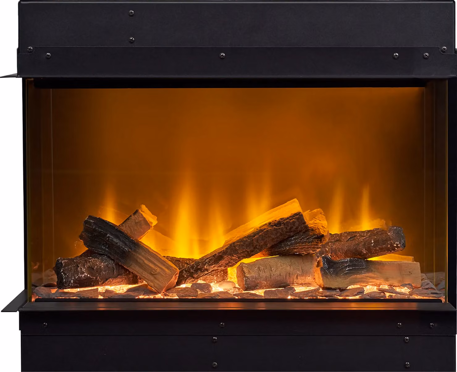 Acantha Aspire 50 Corner View Media Wall Electric Fire in Black – 2
