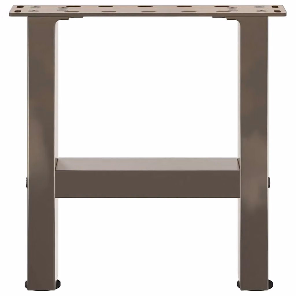 Berkfield Home Geometric Steel Coffee Table Legs in Grey, 2 Pack, H 30 cm x W 30 cm x D 30 cm – 4