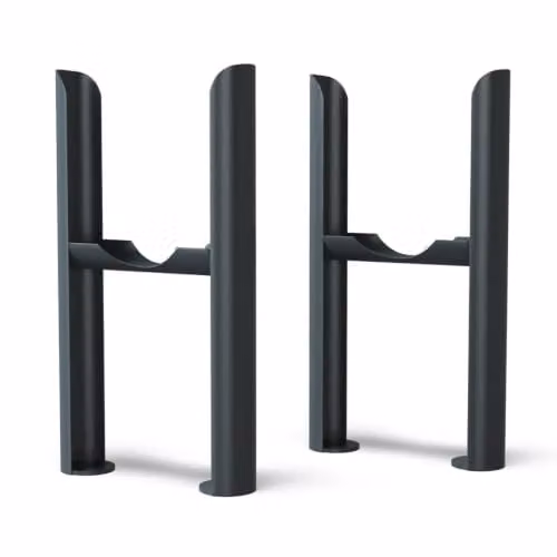 UK Radiators Steel 3 Column Freestanding Radiator Feet in Matt Anthracite Grey – 1