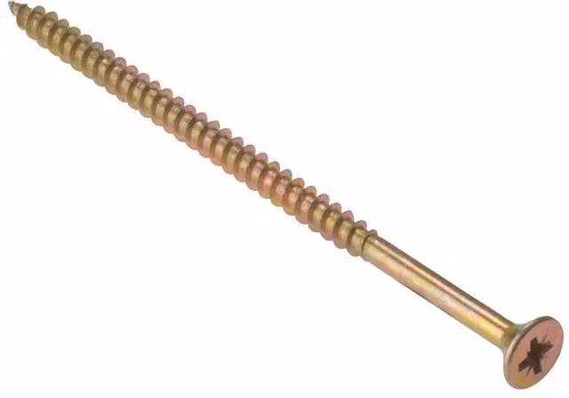 Forgefix General Purpose Pozidriv Countersunk Wood Screws, Silver, 10.16 cm, Pack of 100