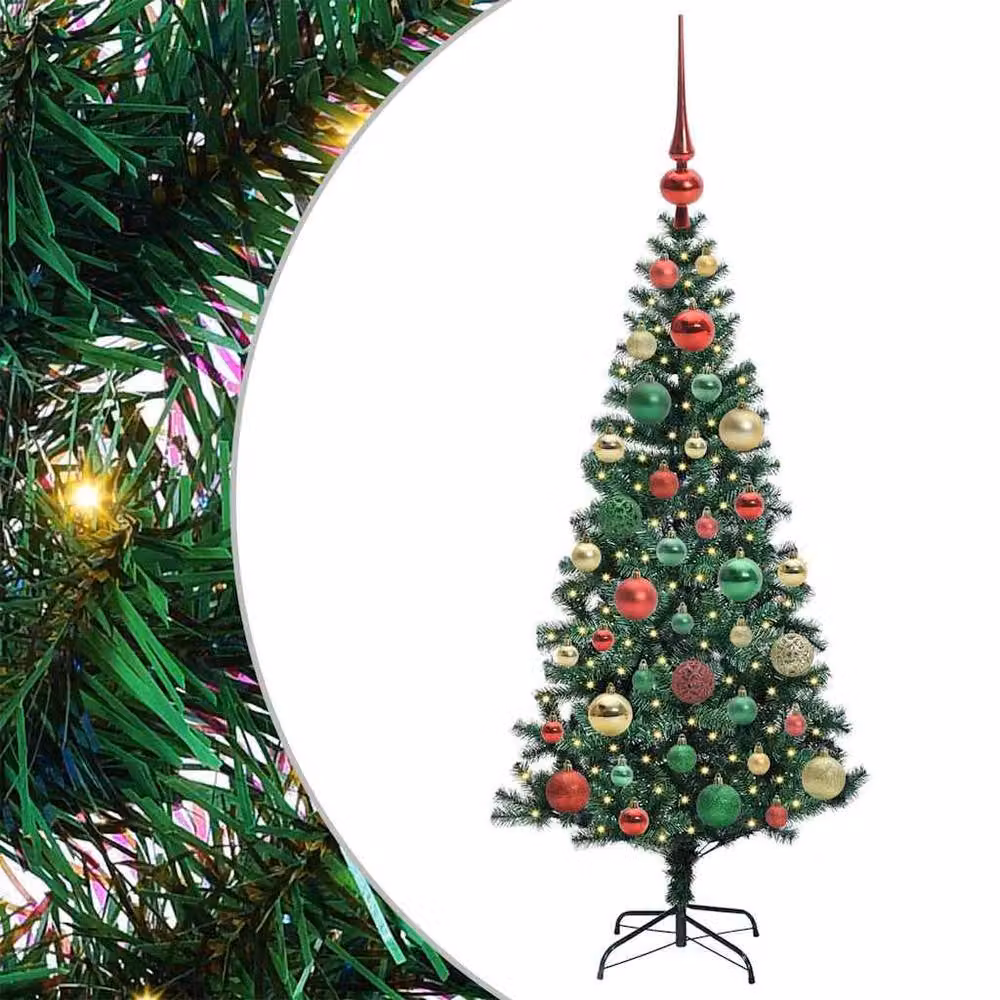 Berkfield Home Pre-lit Artificial Christmas Tree in Green, Height: 120 cm – 2