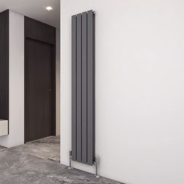 MCC Direct Designer Flat Panel Double Radiator in Anthracite Grey, H: 1800 mm, W: 272 mm