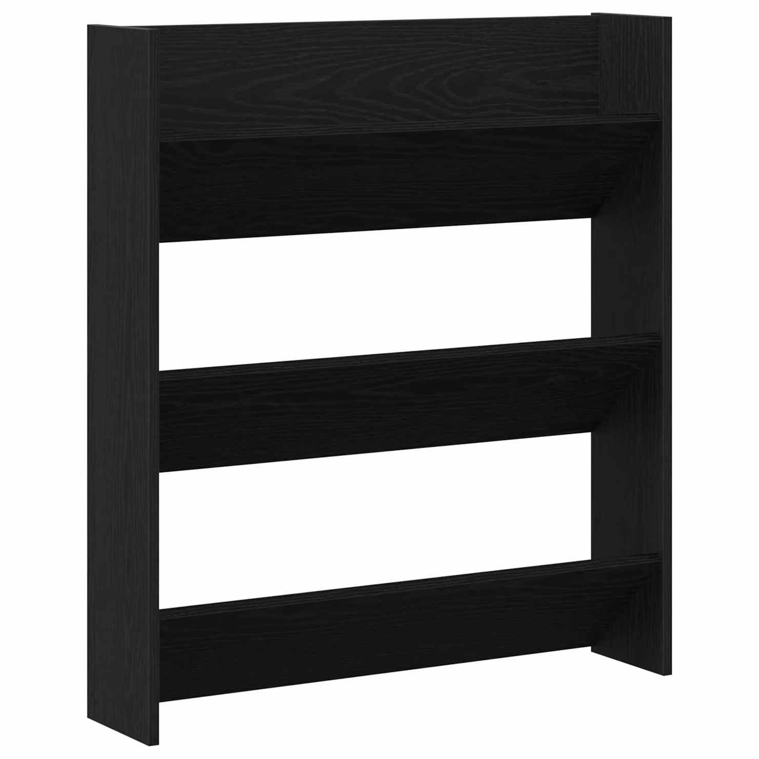 Berkfield Home Wall Mounted Shoe Cabinet in Black Oak, W/D/H: 80 x 18 x 90 cm – 2