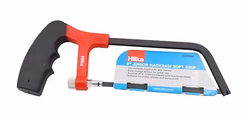 Hilka Junior Soft Grip Manual Hacksaw, Black and Red – 2