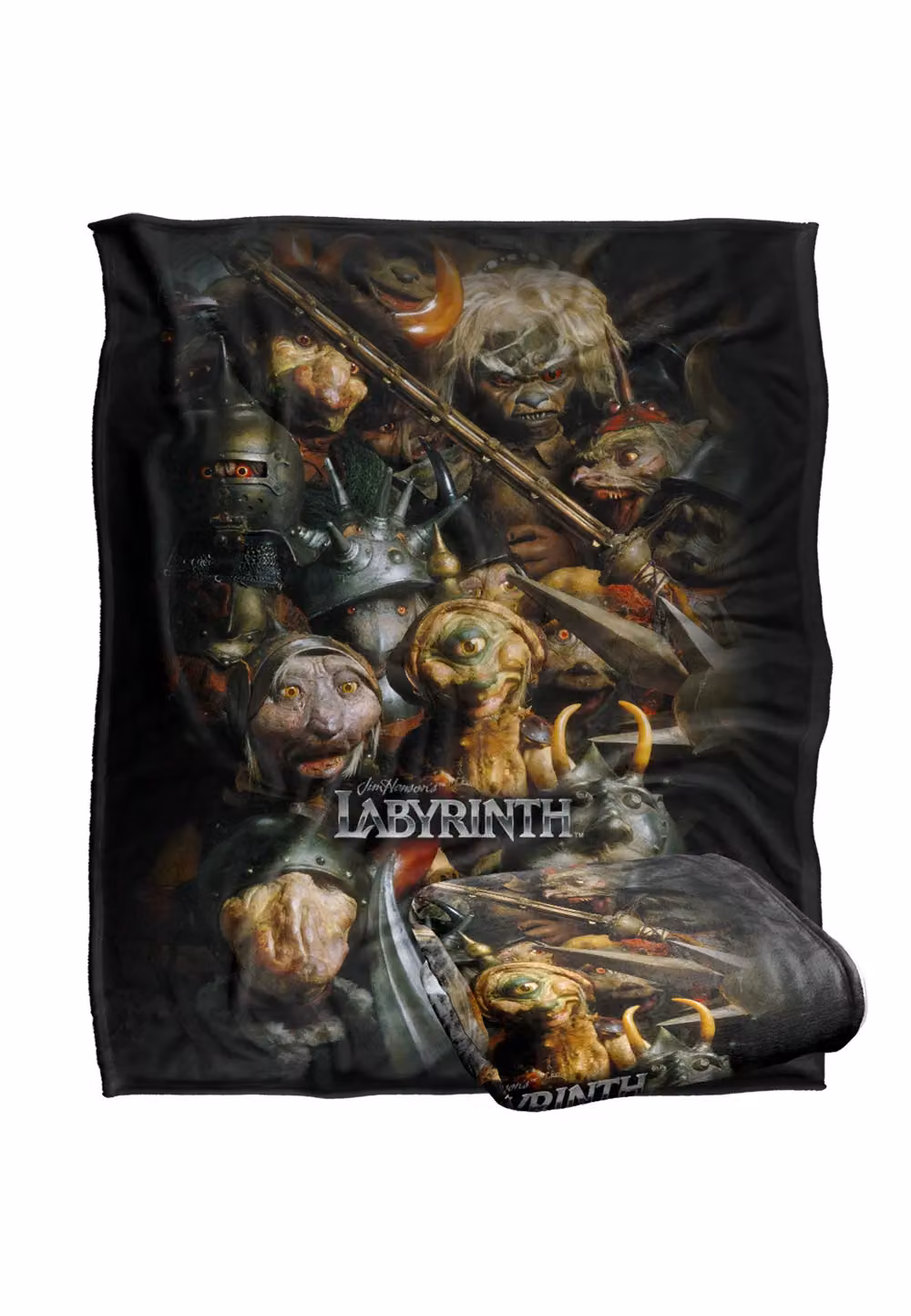 Jim Henson Labyrinth Gaggle of Goblins Super Soft Fleece Throw Blanket, White, W/D/H: 152 x 127 cm – 6
