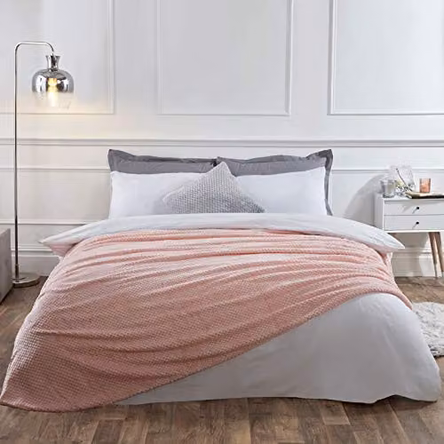 Dreamscene Pink Waffle Fleece Blanket, W/D/H: 150 x 200 cm – 2