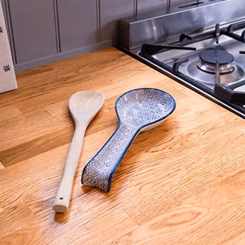 Nicola Spring Blue Floral Ceramic Spoon Rest – 2