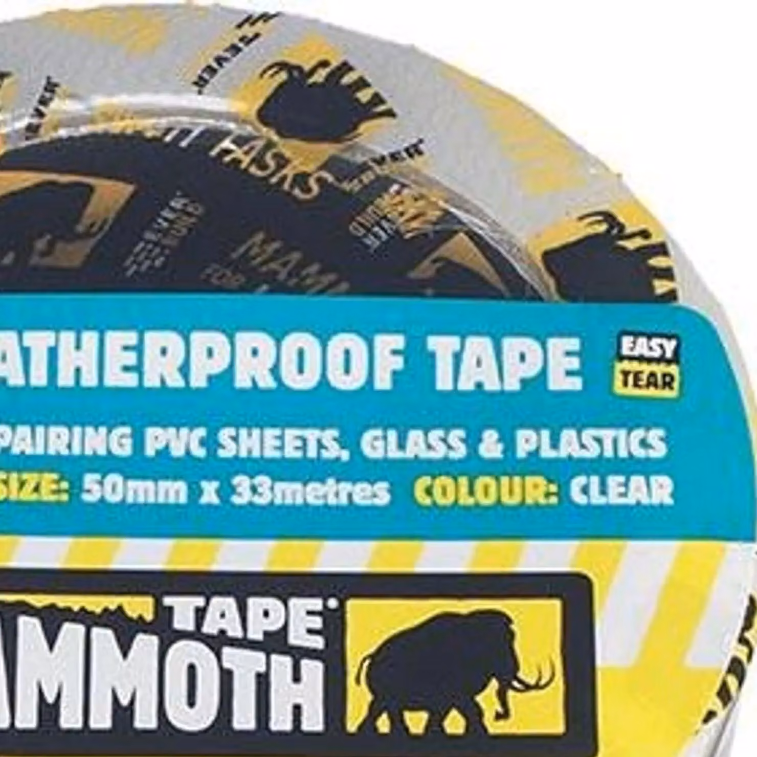 Everbuild Mammoth Weatherproof Tape, Transparent, W: 5 cm x L: 10 m – 2