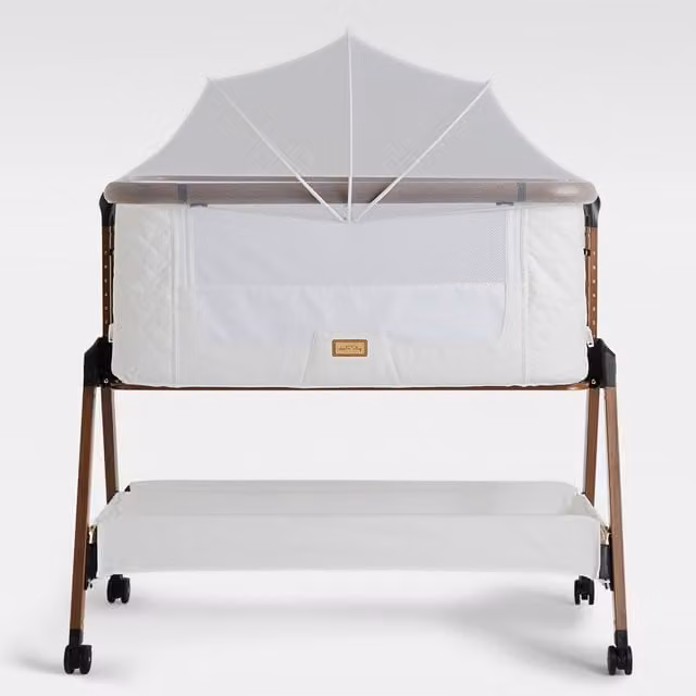 SnooBee Next To Me Bedside Crib Baby Co-Sleeper - White