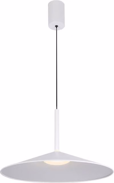 Netlighting Sardena White Dome LED Pendant Ceiling Light, Diameter: 48 cm