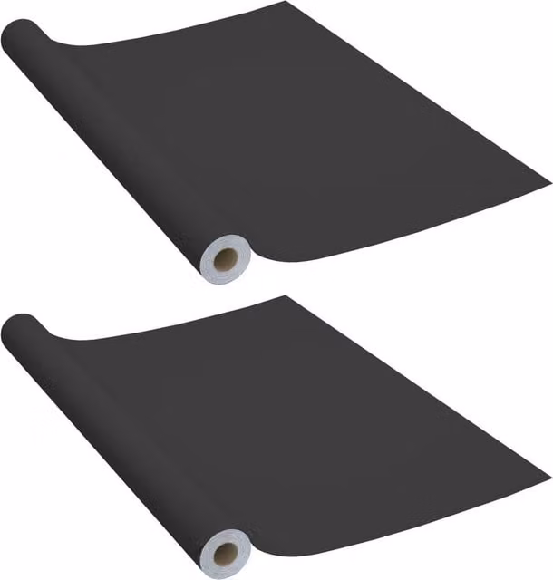 Berkfield Home Self-adhesive PVC Furniture Film, 2 Pack, Black, W: 90 cm x L: 500 cm