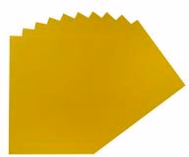 Janrax Pack of 100 Yellow A4 Coloured Construction Paper Sheets, 75gsm Matte Finish