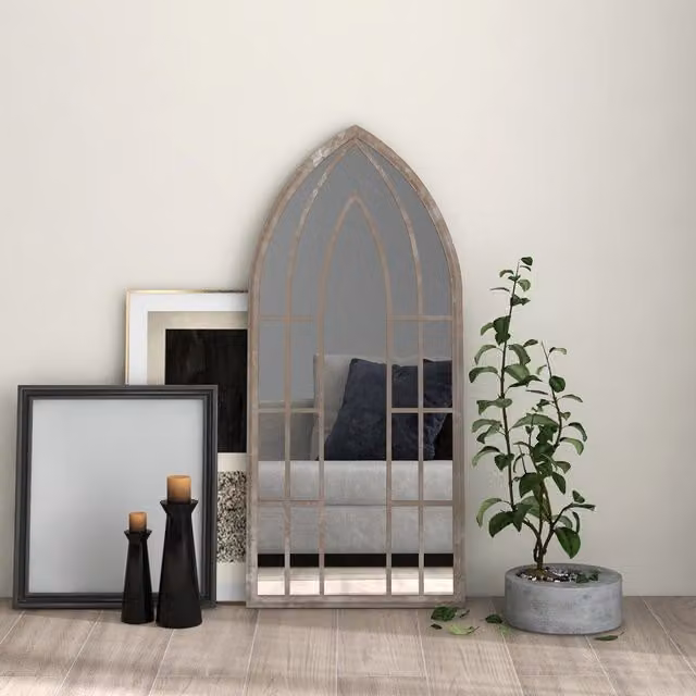 Berkfield Home Sand Rectangular Wall Mirror in Beige, W/H: 100 x 45 cm
