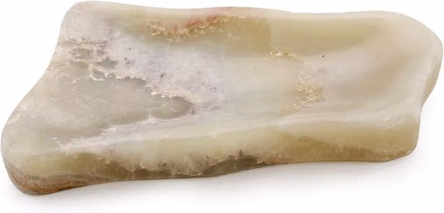 KDMD Natural Honey Onyx Soap Dish in Cream and Beige Stone