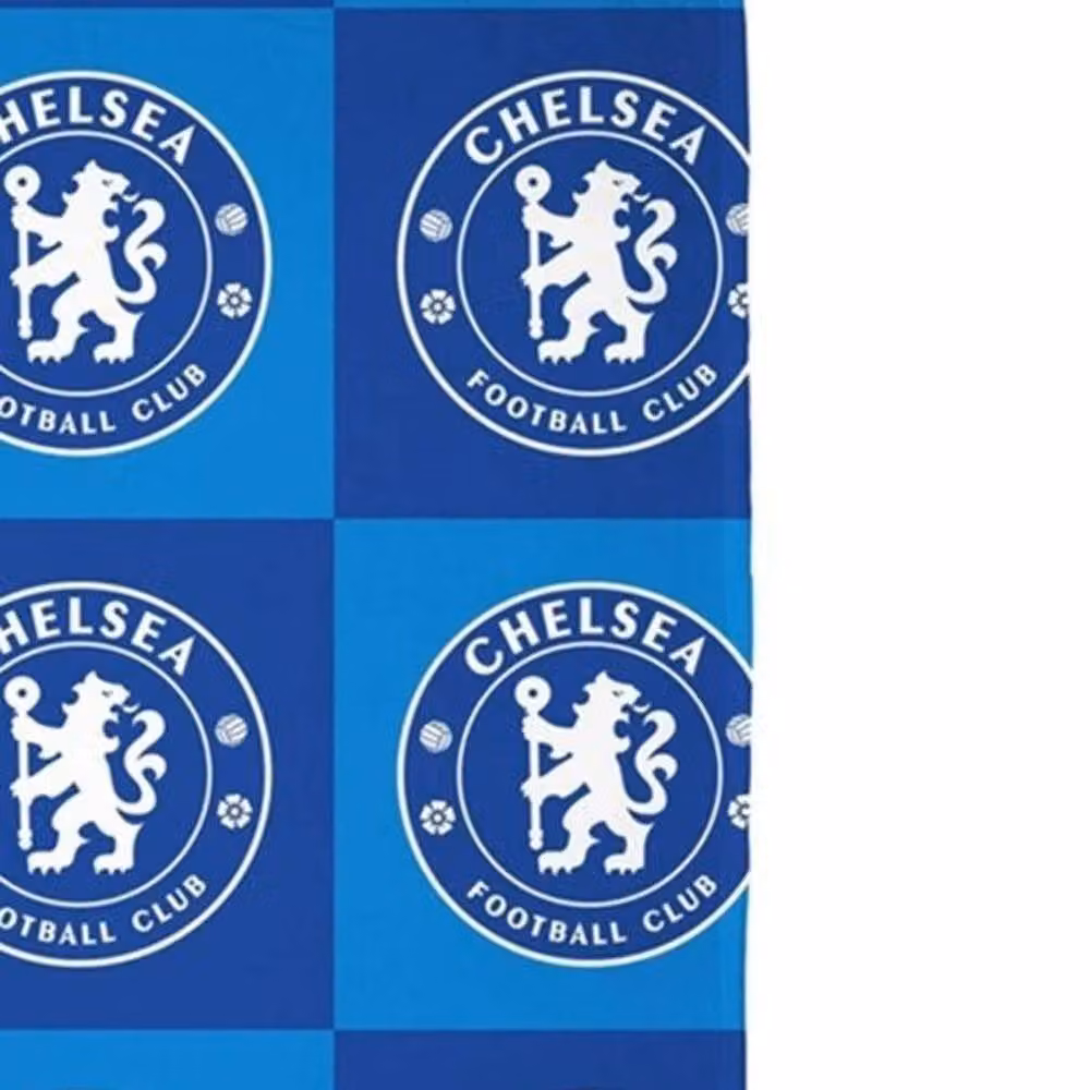 Chelsea FC Blue Checked Fleece Blanket – 2