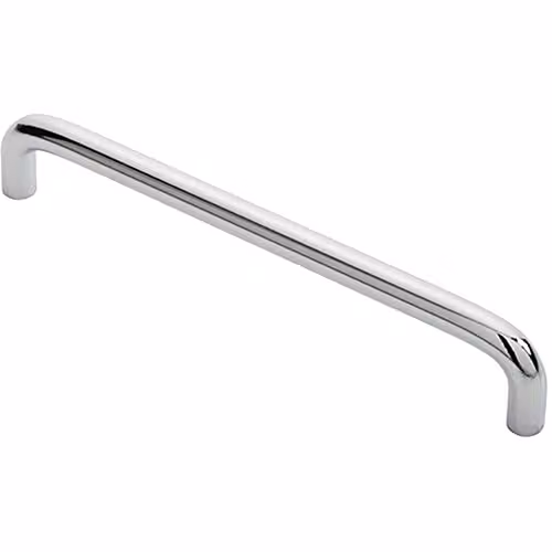 Loops Round D-Bar Cabinet Pull Handle, Chrome, 170 x 10 mm, 160 mm Fixing Centres
