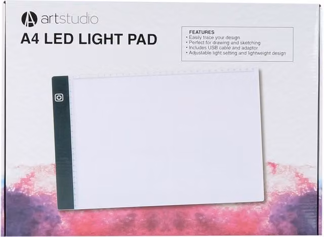 Art Studio A4 LED Light Pad in White