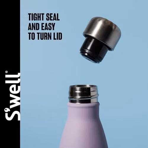 S'well Stainless Steel Vacuum Insulated Water Bottle, 500ml, Pink and Purple – 3