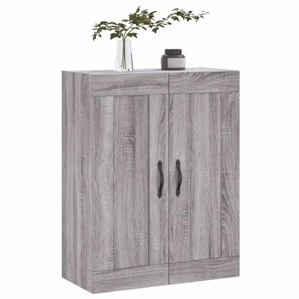 Berkfield Home Wall Mounted Cabinet in Grey Sonoma, W: 69.5 cm, D: 34 cm, H: 90 cm – 2