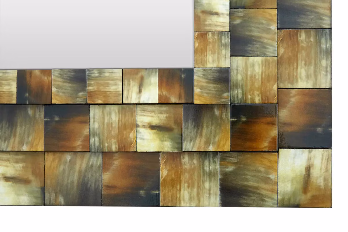 Orsina Horn Multicolour Rectangular Wall Mirror – 3
