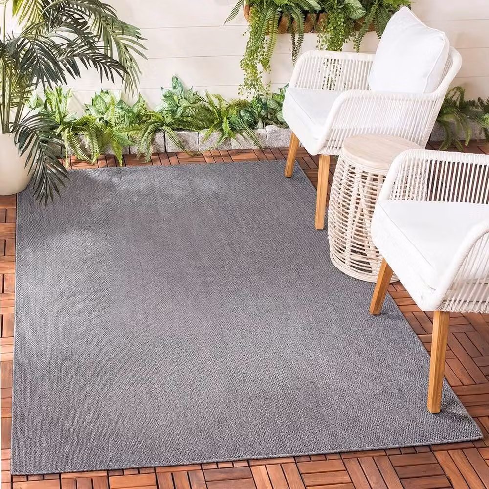 NESTLUNE Grey Faux Jute Pineapple Boho Rug for Living Room or Hallway, W: 100 cm, D: 140 cm – 3