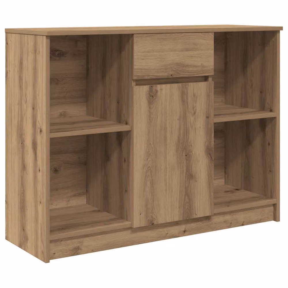Berkfield Home Artisan Oak Sideboard with Drawer in Brown, W/D/H: 101 x 35 x 76 cm – 2