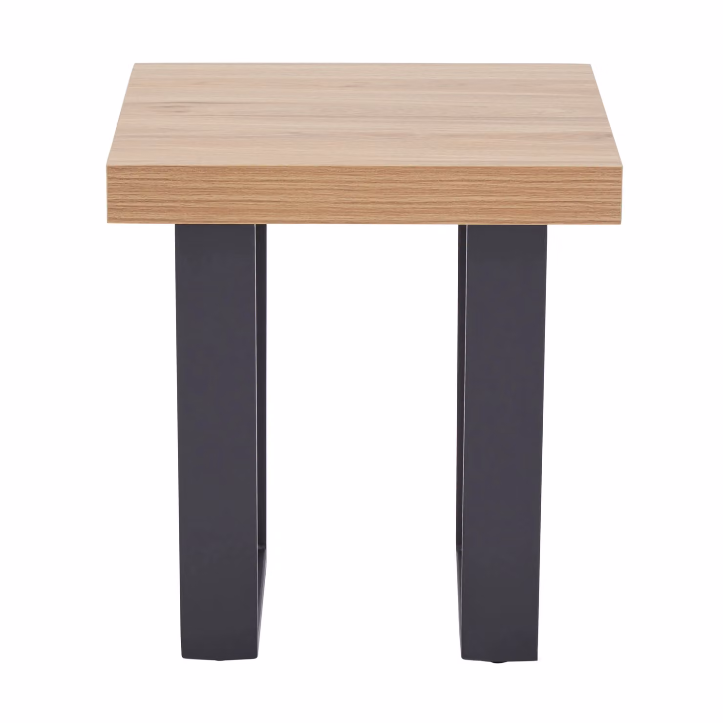 Orsina Oakton Geometric Side Table in Natural Oak and Black – 2