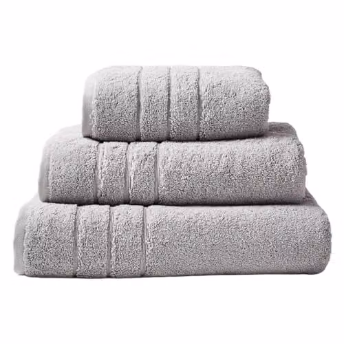 Allure Bath Fashions Luxury Cotton Terry Bath Towel, Grey, W: 70 cm, L: 130 cm – 1