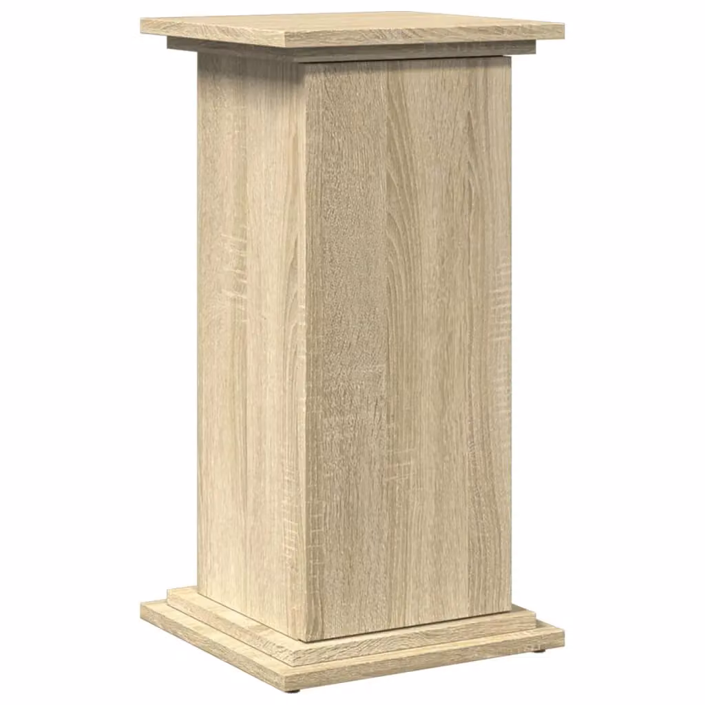 Berkfield Home Display Stand with Storage in Sonoma Oak and Brown, W/D/H: 31 x 30 x 60 cm – 2