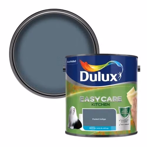 Dulux Easycare Matt Dispersion Paint, Faded Indigo, 2.5L